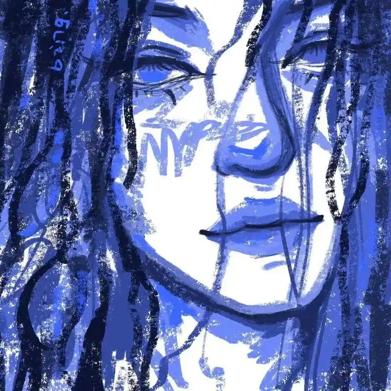 欧美艺术感抽象头像|八色选一(手绘97/100) 96工具99:procreate