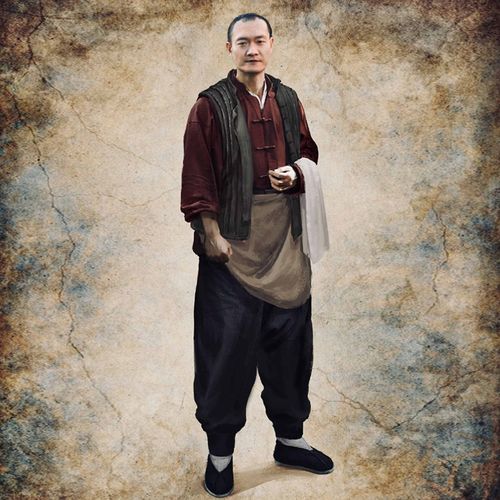 老酒馆同款古装民国老爷男古装长袍掌柜古装店小二棉麻群演农民装