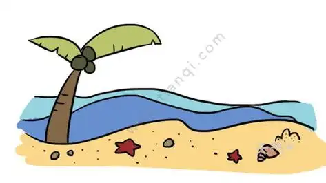 沙滩简笔画沙滩简笔画儿童简笔画