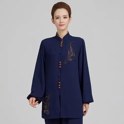 古韵中华新式太极服女改良高端太极拳练功服男太极服装比赛表演服