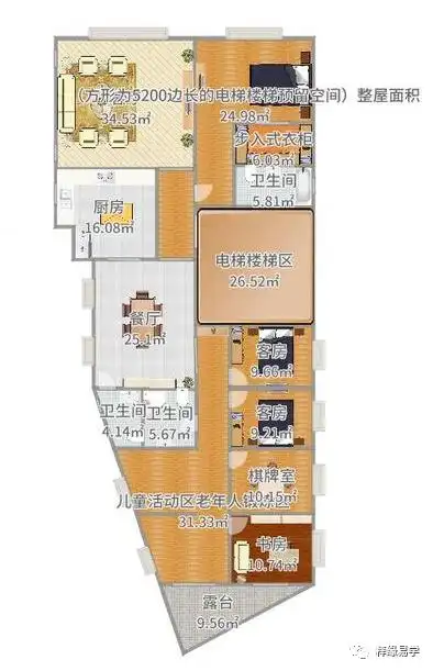 梯形户型对于梯形的房子来说最大的问题当属缺角,传统风水上,房屋最好