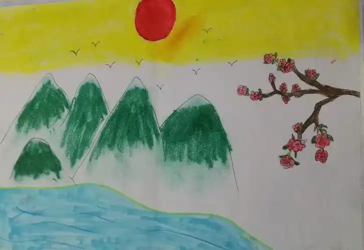 作品简介:这幅作品的作者意在表达对祖国的青山绿水的喜爱.