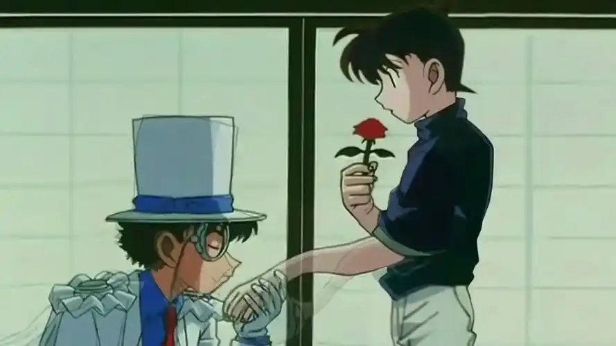 "你这个孩子还是一样这么不可爱"#名侦探柯南#怪盗基德##工藤新一