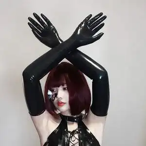 莓老板 进口乳胶latex长手套一体成型cos超贴合kigurumi情趣男女