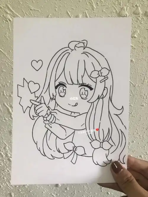 泡芙nora78##q版人物  #动漫人物  #线稿  #动漫  #动漫女生头