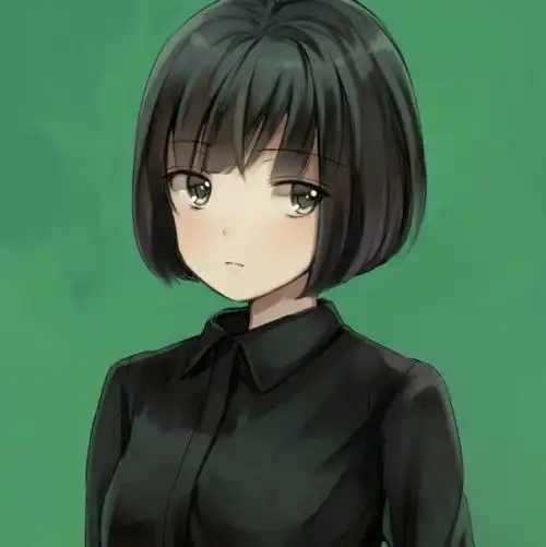 短发女孩动漫头像