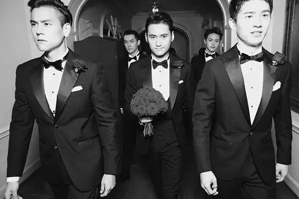 袁弘张歆艺婚礼伴郎团