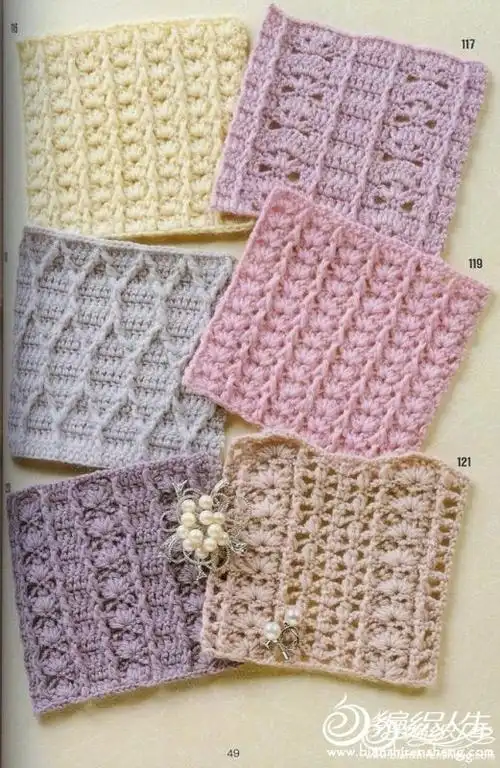 262款实用美丽的毛衣钩针编织图案(附图解)