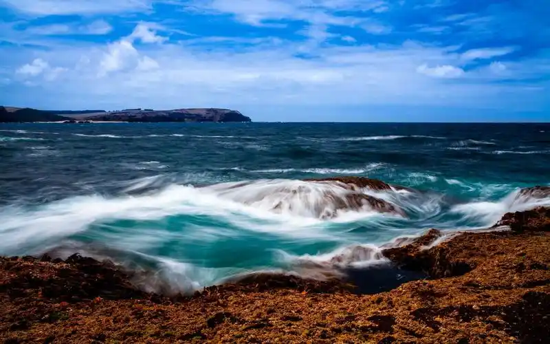海水涨潮壮观唯美自然风景桌面壁纸高清大图预览1920x1200_风景壁纸