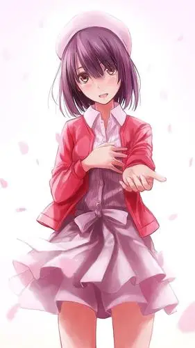 《路人女主的养成方法》动漫壁纸,号称路人王的加藤惠其实很可爱