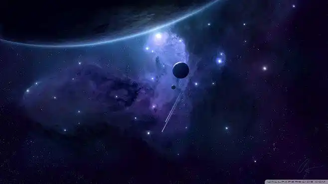 唯美宇宙天空夜空星空背景素材梦幻神秘唯美闪亮光效光彩背景高清图片