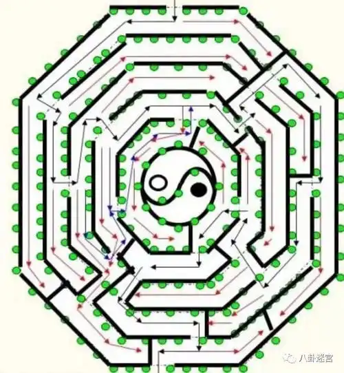 来宾惊现一座神秘八卦迷宫据说高德地图在里面都失灵