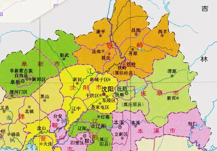 辽宁省的区划变动,东北4大城市之一,沈阳市为何有13个区县?