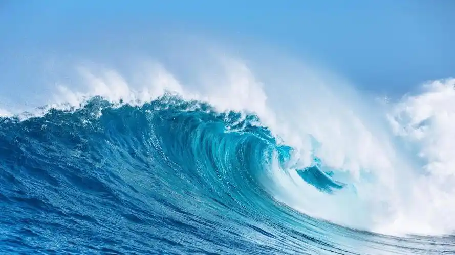 波涛汹涌的巨浪,高清壁纸,风景图片-回车桌面