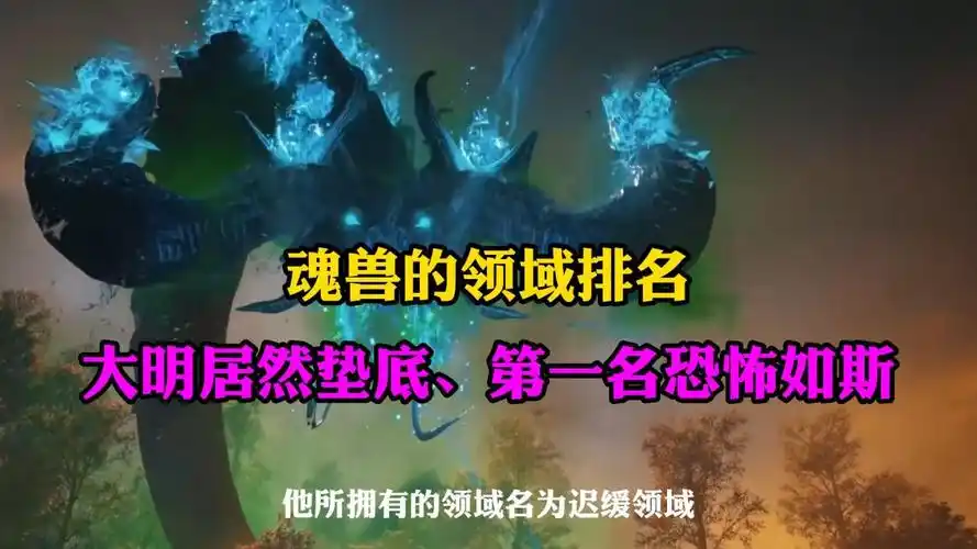 斗罗大陆:魂兽拥有领域排名,大明居然垫底,第一名恐怖如斯