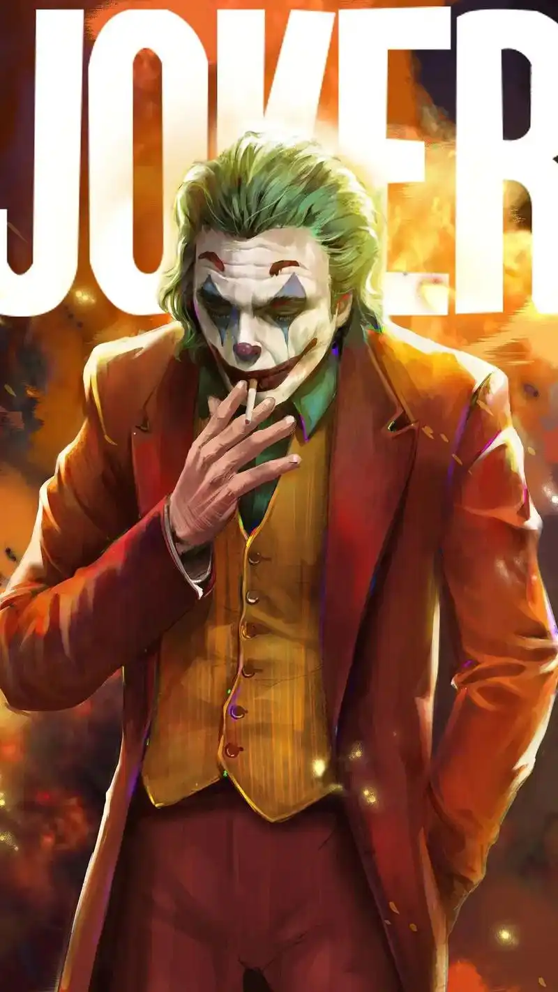 dc小丑手机壁纸.疯狂就像地心引力,需要做的只是轻轻一推#小 - 抖音