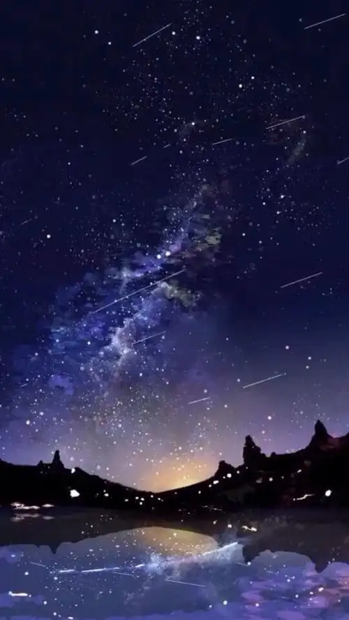 森系 手绘 水彩 涂鸦 星空 唯美 意境 背景 二次元 小清新 治愈系