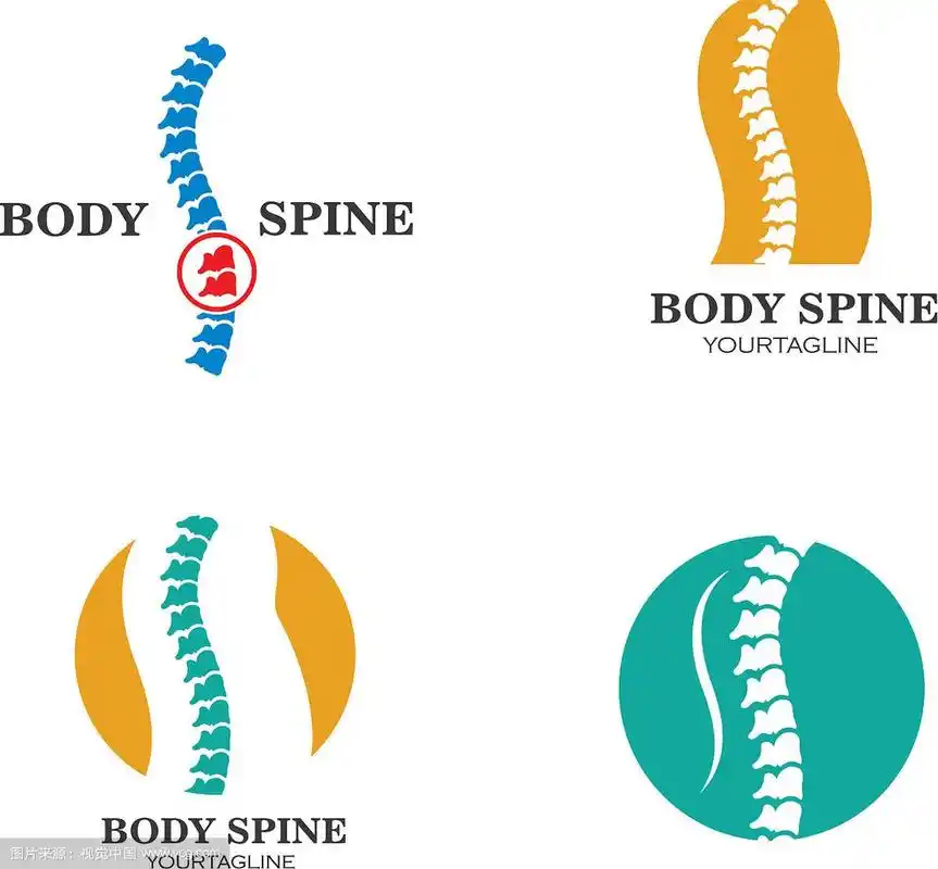 脊柱诊断符号标志模板