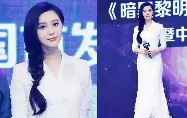 蒋欣与范冰冰仅仅相差两岁,同穿白色套装,哪位微胖女神更显瘦?