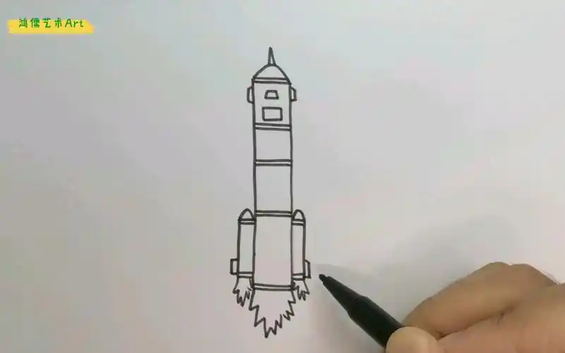 亲子简笔画:神舟飞船