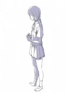 女生站立侧面动画人体动态