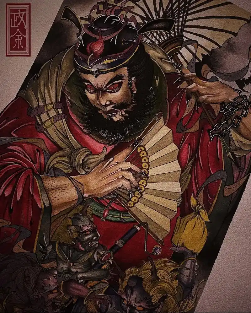 《钟馗-五鬼运财》#新传统纹身#纹身手稿#传统文化#东方美学 - 抖音