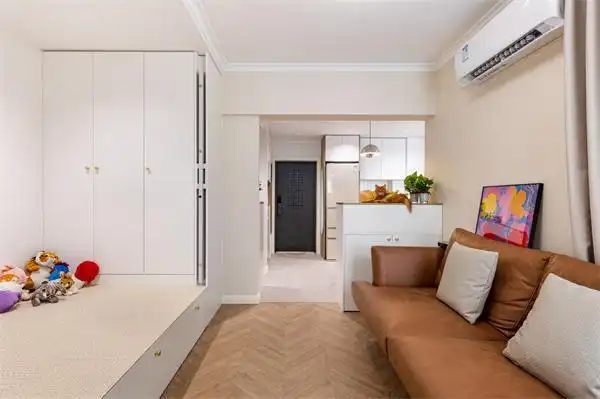 一居室变成两居室完美解决父母偶尔居住的情况