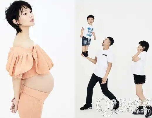 近日,即将临蓐的歌手黄英曝出怀二胎孕照,挺大肚和老公儿子拍