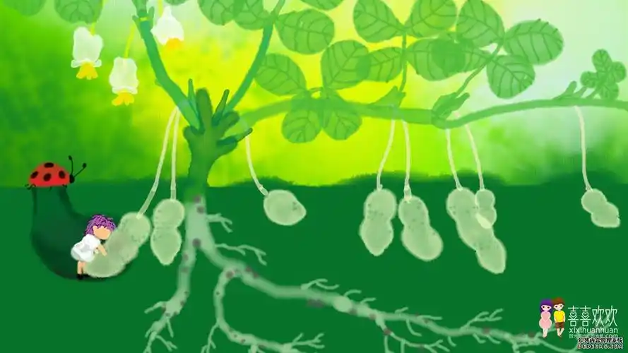 情侣卡通绿色桌面壁纸 第二辑