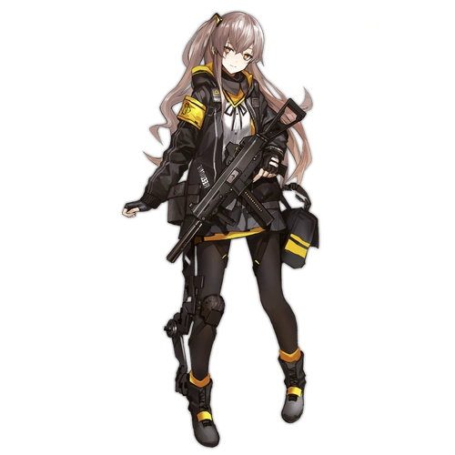 少女前线官方人物立绘图片之冲锋枪类四星含大破图鉴