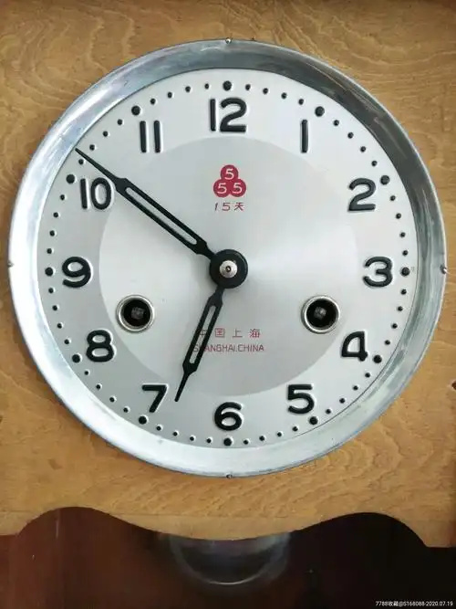 文革时期六七十年代老上海三五牌555牌老座钟老钟表机械上弦老式台钟