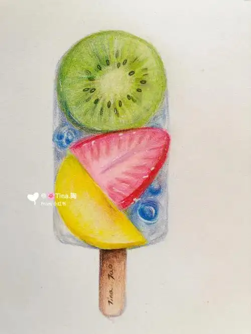 入门彩铅画清凉一夏