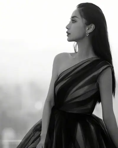 女明星的黑长直发型,贵气与优雅,独一与时尚,angelababy 陈都灵