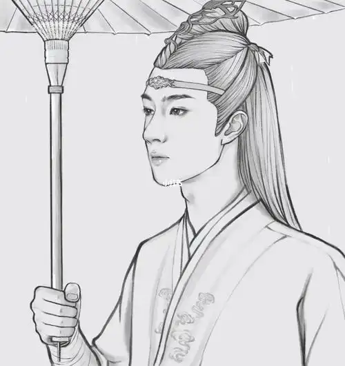 打卡  #板绘  #王一博蓝忘机  #王一博  #宝藏男孩王一博  #陈情令