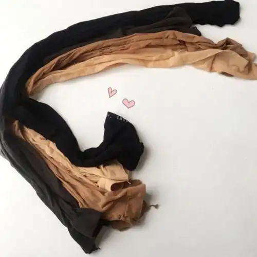 手撕袜尼龙连裤袜一次性酒店足浴袜子性感免脱可撕丝袜 黑色【单独