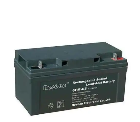 雷斯顿蓄电池6fm65胶体铅酸电瓶组免维护ups不间断电源图片