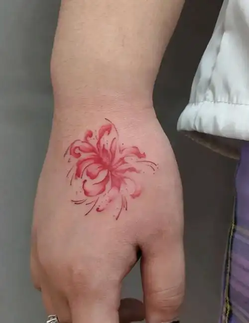 彼岸花_纹身图案手稿图片_老蒋的纹身作品集