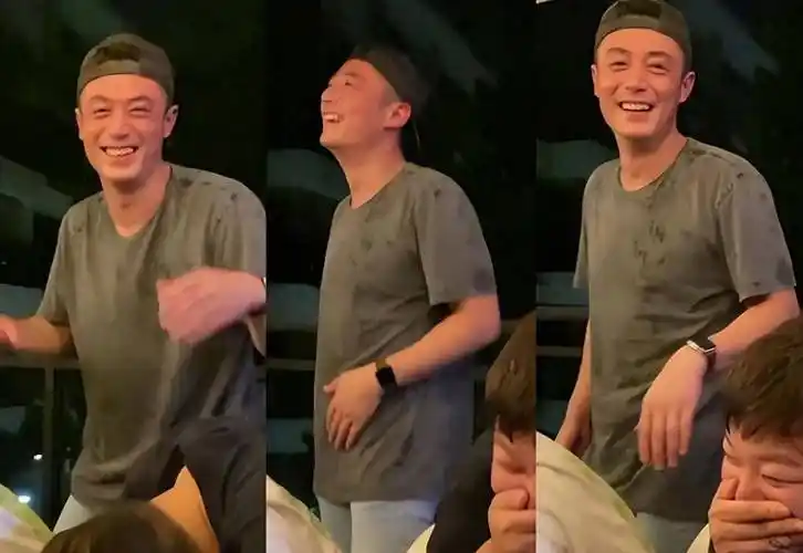 霍建华带女儿与圈内好友聚餐,小海豚玩滑滑梯露正脸,像极了妈妈