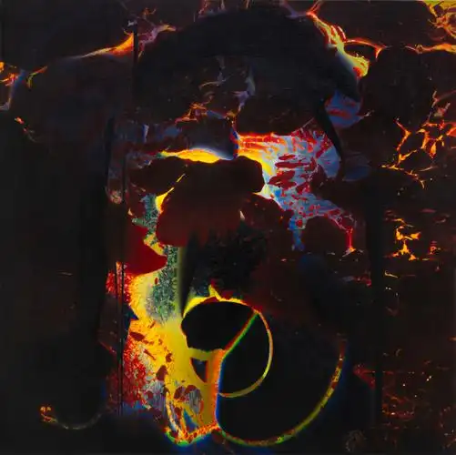 王文婷《自新复始》,布面油画, 200×200cm,2023王一《雅各宾》, 黑色