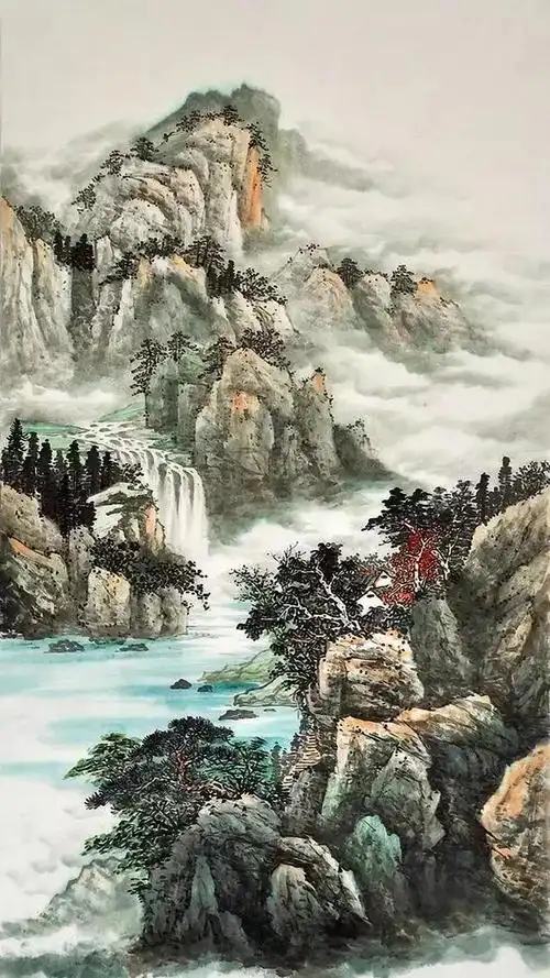 壁纸 唯美水墨山水画