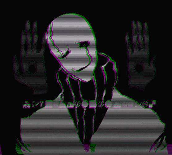 undertale人物图片第六期-gaster - 哔哩哔哩