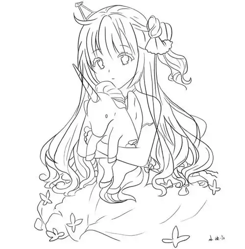 好久没碰手绘板手都生了临摹了一张图  画的线条都不顺了 争取每天