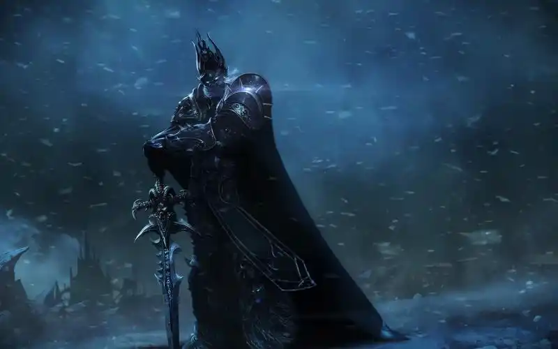 动态壁纸 - 魔兽世界 - 巫妖王 - ai高清修复_哔哩哔哩bilibili_魔兽