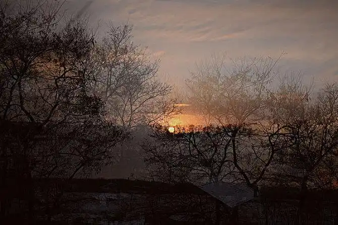 乡村的黄昏_全景网