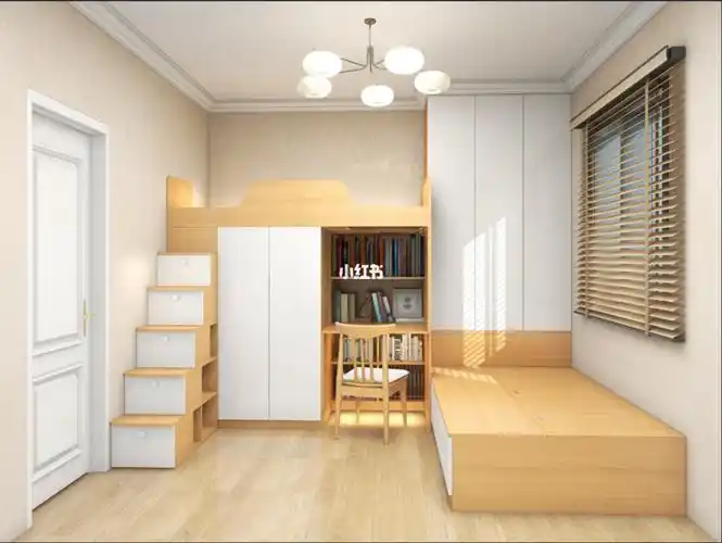 看够了塌塌米?8平方卧室可以这样做04