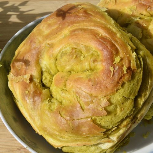 临夏锅盔苦豆味糖锅盔黄馍馍香豆味甘肃北方锅魁特产糕点开袋即食