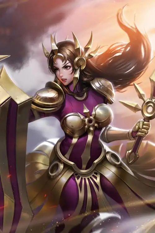 英雄联盟曙光女神日女蕾欧娜原画修订版皮肤15