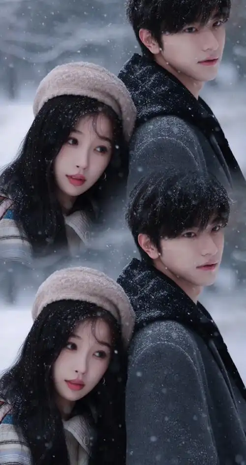 虞书欣林一雪中互动##虞书欣林一身高差海报