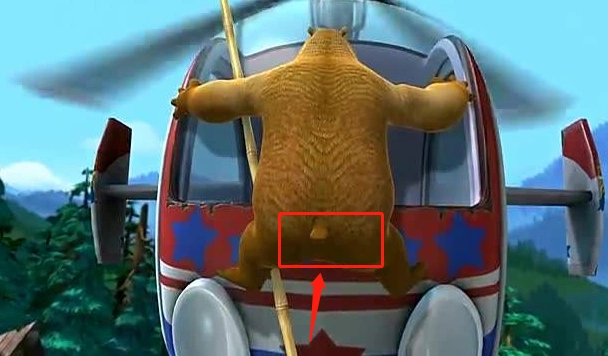 熊出没:这个穿帮镜头出现了多年,熊二的尾巴真的是挺变化多端?