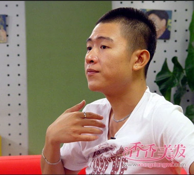 男学生潮流发型男士正方形平头发型图片4